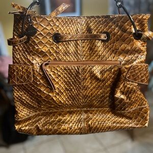 🔥 Big Buddha 🔥 Faux Snakeskin Textured Women's Bag